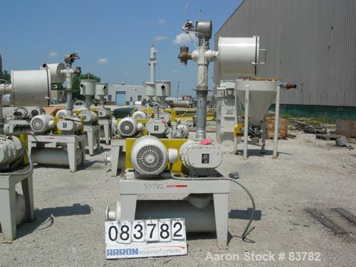 USED: Mould Tek Vacuum Conveying System, model VP2500, carbon steel, consisting of (1) Sutorbilt rotary positive displacement blower, model 6MP. Approximate capacity 558 cfm at 22.4 BHP at 7 psi. .38...