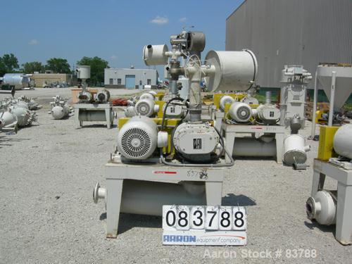 USED: Mould Tek vacuum conveying system model VP2500, carbon steel. Consisting of (1) Sutorbilt rotary positive displacement blower model 6MP. Approx capacity 558 cfm at 22.4 bhp at 7 psi. .383 displ...