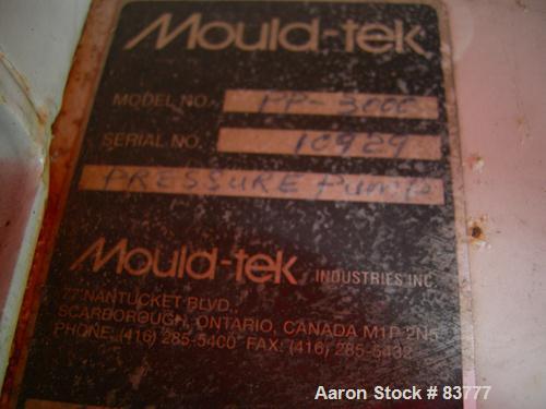 Used Mould Tek Vacuum Conveying System model VP3000, carbon steel, consisting of (1) Sutorbilt rotary positive displacement blower model 6MP. Approximate capacity 558 cfm at 22.4 bhp at 7 psi. .383 d...