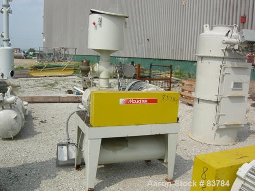 USED: Mould Tek vacuum conveying system model VP3000, carbon steel. Consisting of (1) Sutorbilt rotary positive displacement blower model 6MP. Approx capacity 558 cfm at 22.4 bhp at 7 psi. .383 displ...
