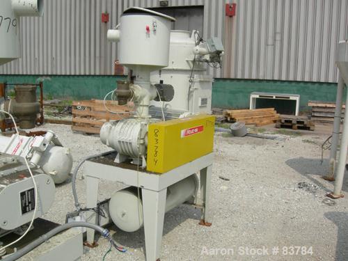 USED: Mould Tek vacuum conveying system model VP3000, carbon steel. Consisting of (1) Sutorbilt rotary positive displacement blower model 6MP. Approx capacity 558 cfm at 22.4 bhp at 7 psi. .383 displ...