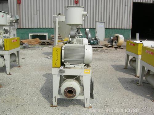 USED: Mould Tek vacuum conveying system, model VP3000, carbon steel. Consisting of (1) Sutorbilt rotary positive displacement blower, model 6MP. Approximate capacity 558 cfm at 22.4 bhp at 7 psi. .38...