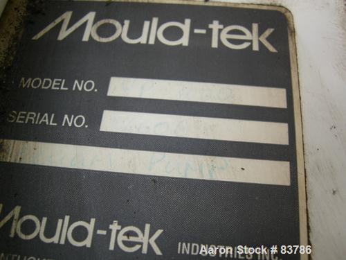 USED: Mould Tek vacuum conveying system, model VP3000, carbon steel. Consisting of (1) Sutorbilt rotary positive displacement blower, model 6MP. Approximate capacity 558 cfm at 22.4 bhp at 7 psi. .38...