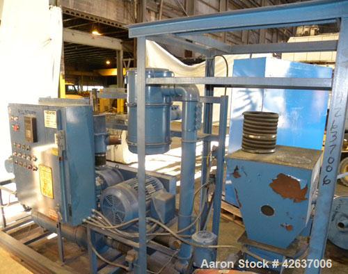 Used Novatec Loading/Unloading System, Model VPV-50, Consisting Of: (2) Roots horizontal rotary positive displacement blowers, model 68U-RAI, carbon steel. Each rated 495 CFM at 15’’ HGV at 22.7 BHP....