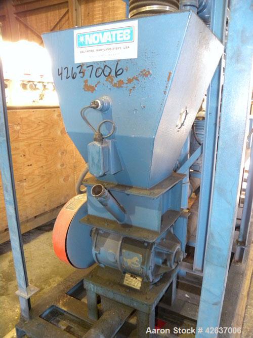 Used Novatec Loading/Unloading System, Model VPV-50, Consisting Of: (2) Roots horizontal rotary positive displacement blowers, model 68U-RAI, carbon steel. Each rated 495 CFM at 15’’ HGV at 22.7 BHP....