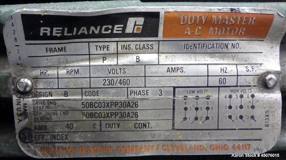 Used Process Control Vacuum Conveying Push & Pull System, Model P3040