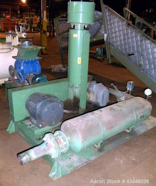 Used Process Control Push Pull Railcar Unloding System. Includes a (2) 30hp blowers with filter and silencers, dust collector with rotary airlock, and control panel.