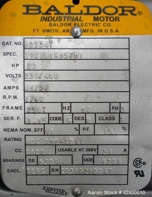 Used Roots Vacuum Conveying System, consisting of: (1) Roots Universal RAI horizontal rotary positive displacement blower, model 56U-RAI. Approximate 158 cfm at 1760 rpm at 14’’ HGV. 4" NPT inlet/out...