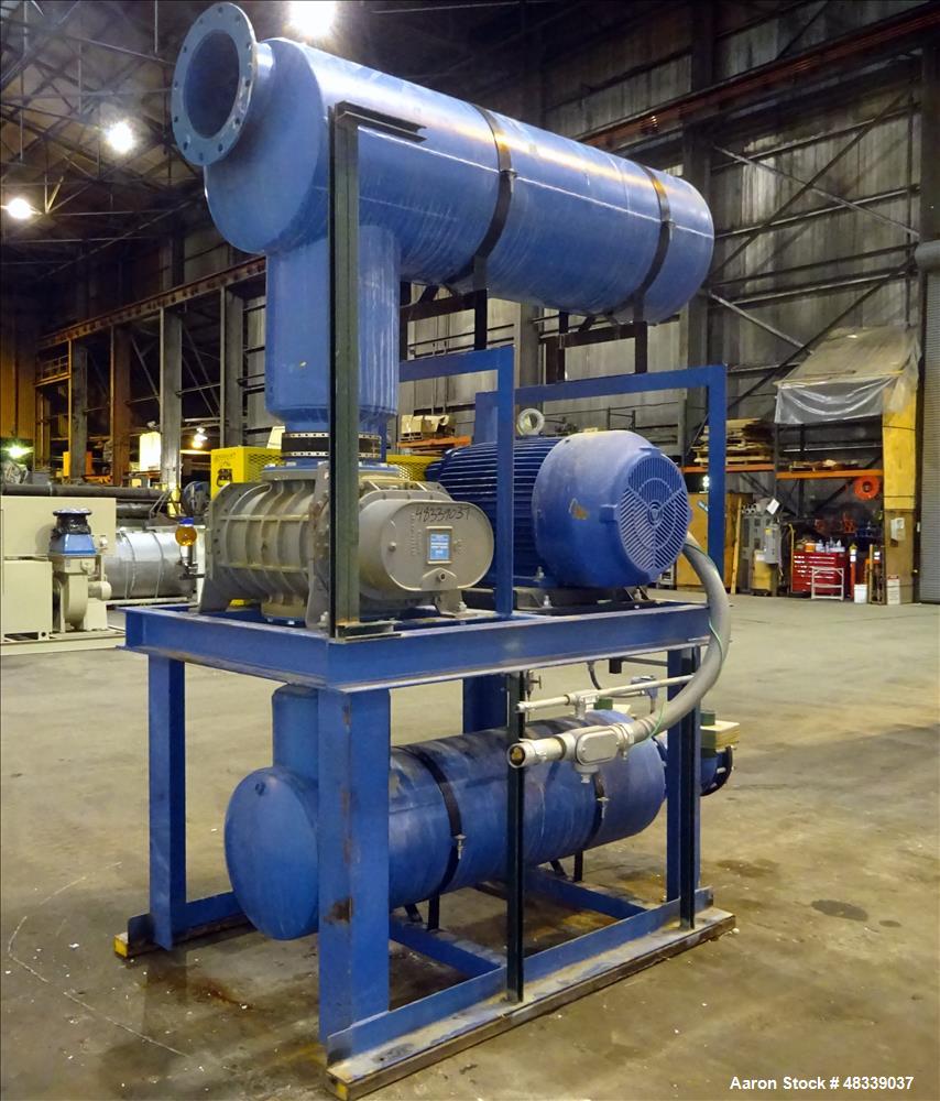 Used Roots RCS Series Horizontal Rotary Lobe Blower, Model 824 RCS, Carbon Stee