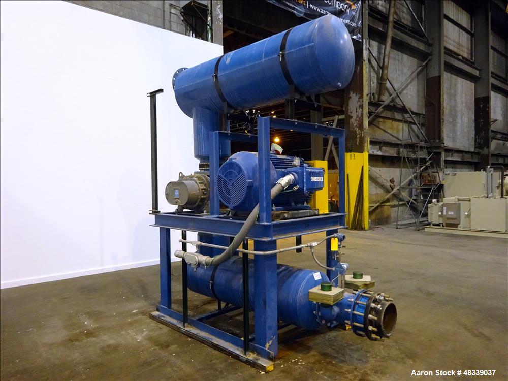 Used Roots RCS Series Horizontal Rotary Lobe Blower, Model 824 RCS, Carbon Stee
