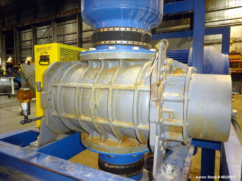 Used Roots RCS Series Horizontal Rotary Lobe Blower, Model 824 RCS, Carbon Stee