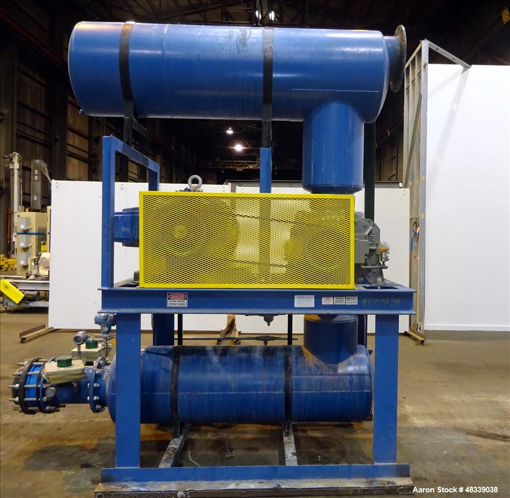 Used Roots RCS Series Horizontal Rotary Lobe Blower, Model 824 RCS, Carbon Stee