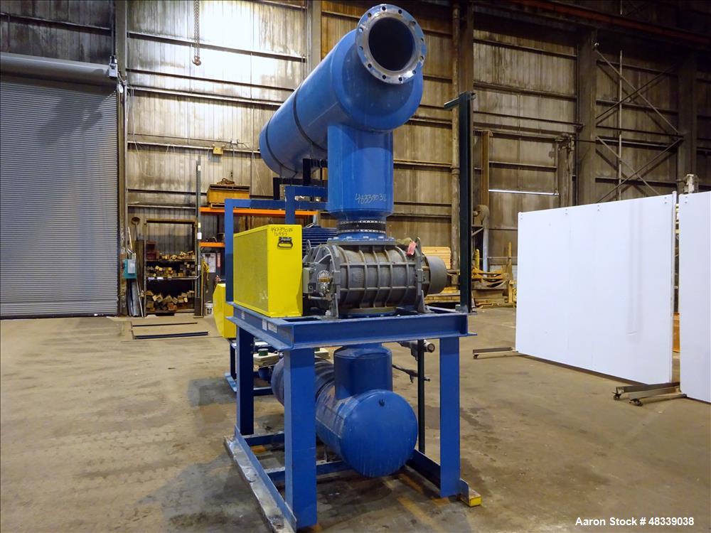 Used Roots RCS Series Horizontal Rotary Lobe Blower, Model 824 RCS, Carbon Stee