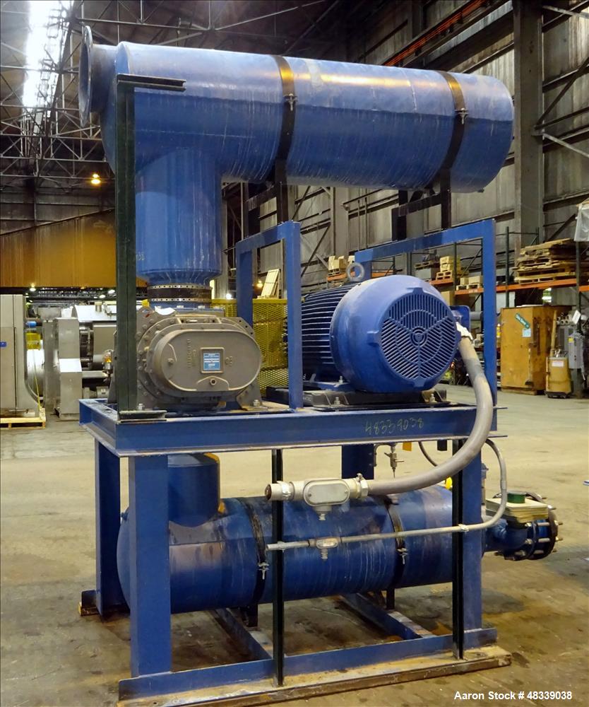 Used Roots RCS Series Horizontal Rotary Lobe Blower, Model 824 RCS, Carbon Stee