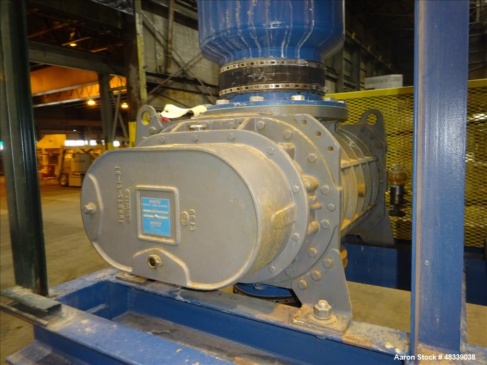 Used Roots RCS Series Horizontal Rotary Lobe Blower, Model 824 RCS, Carbon Stee