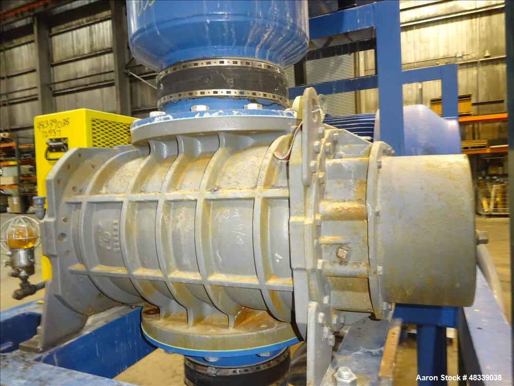 Used Roots RCS Series Horizontal Rotary Lobe Blower, Model 824 RCS, Carbon Stee