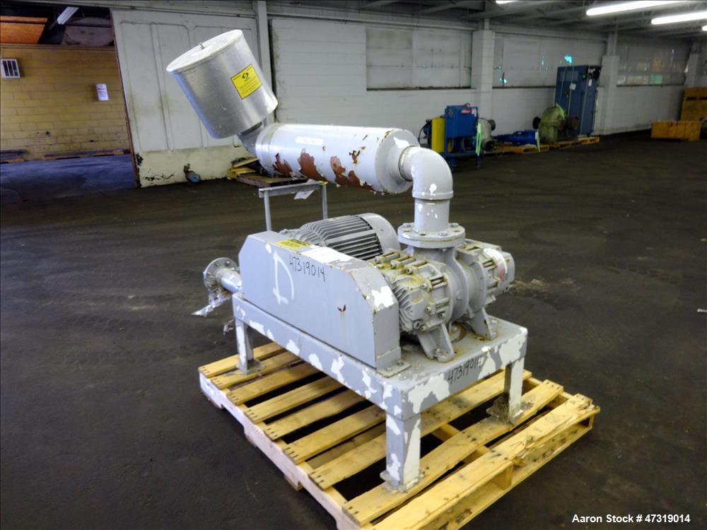 Used Semco Pneumatic Systems Vacuum Loading System, Model BU-220. Consisting of (1) Spencer positive displacement blower, model RB-50/V, serial# 87/50/1521. Driven by a 20hp, 3/60/575 volt, 1755 rpm ...