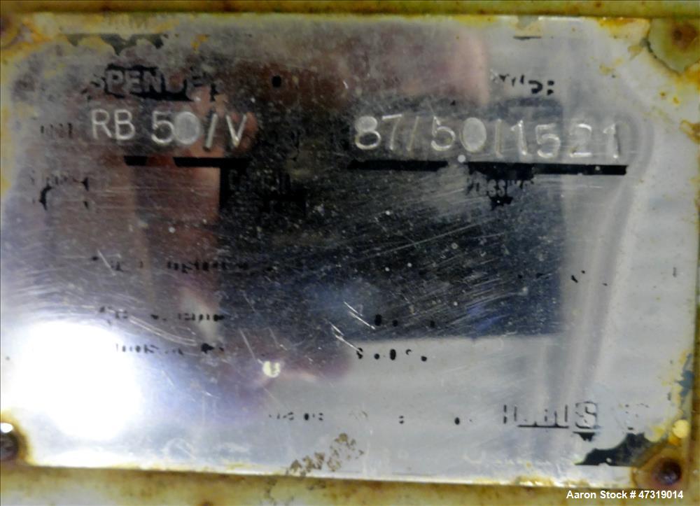 Used Semco Pneumatic Systems Vacuum Loading System, Model BU-220. Consisting of (1) Spencer positive displacement blower, model RB-50/V, serial# 87/50/1521. Driven by a 20hp, 3/60/575 volt, 1755 rpm ...