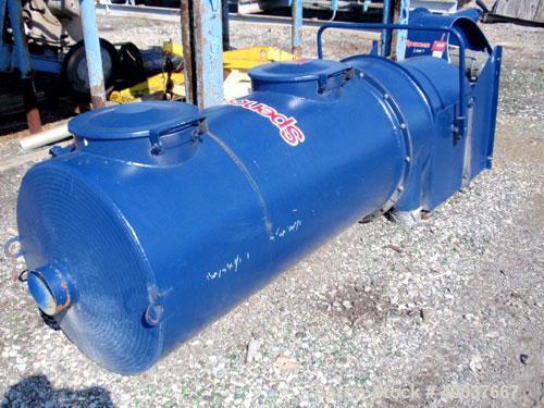 Used Spencer Central Vacuum System, Model TD730AA, Serial #315699A. Includes dust collector and blower.