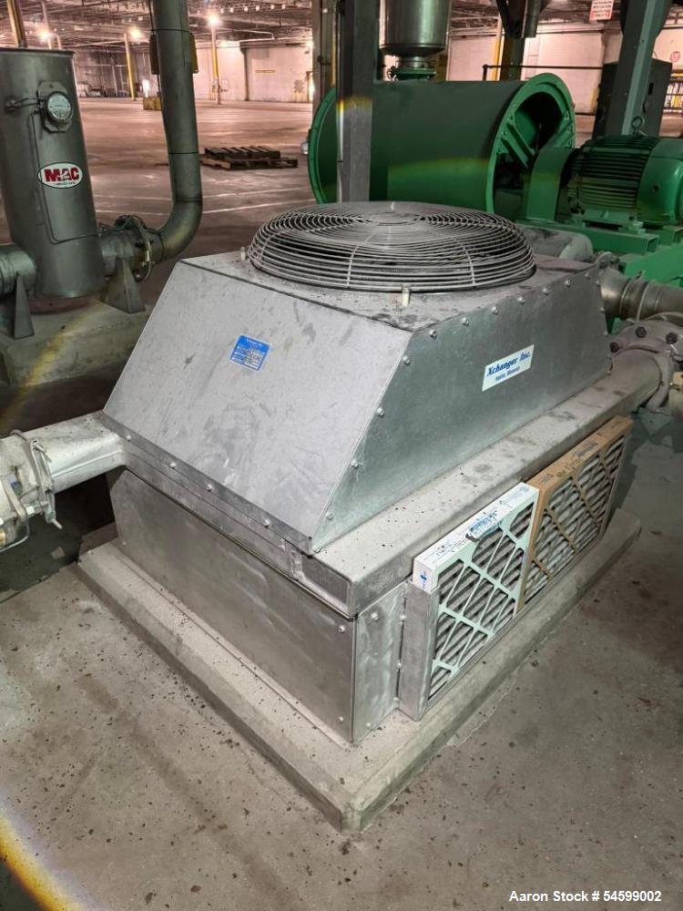 Used Vacuum Conveying System Consisting of: (1) Spencer Vacuum Cleaner, Model# 36-STA.V.C, Serial# 209686. With 50-Horsepower Motor. (1) Xchanger Air Heat Exchanger, Model# AA-1000, Serial# 0905-B953...