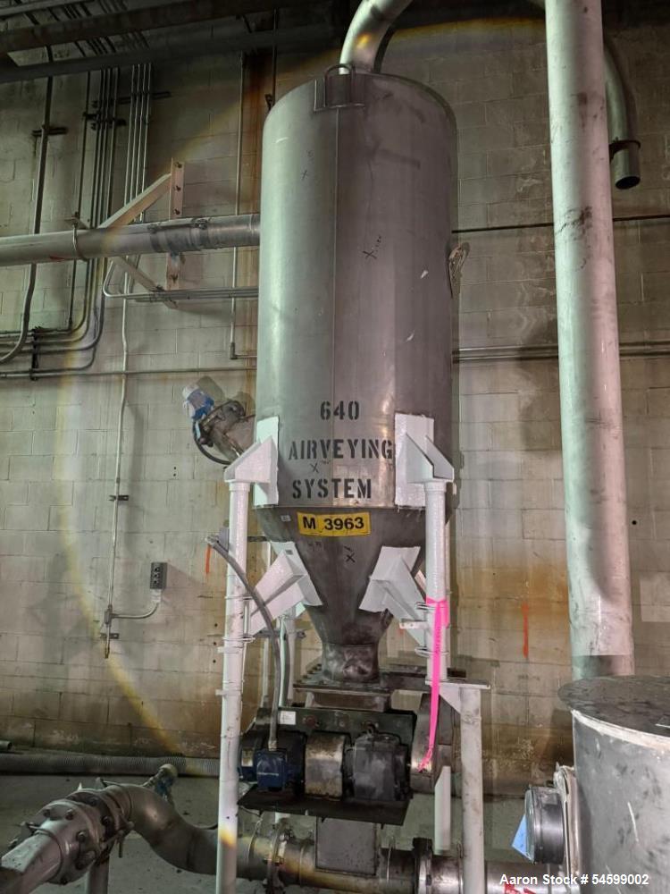 Used Vacuum Conveying System Consisting of: (1) Spencer Vacuum Cleaner, Model# 36-STA.V.C, Serial# 209686. With 50-Horsepower Motor. (1) Xchanger Air Heat Exchanger, Model# AA-1000, Serial# 0905-B953...