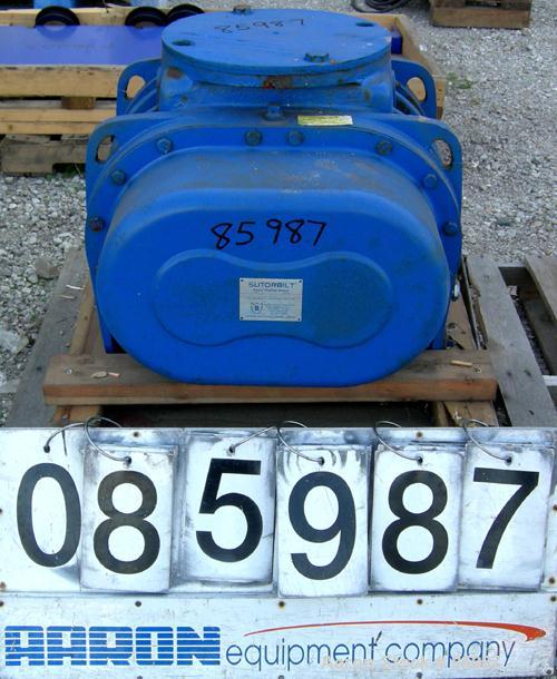 Used Sutorbilt Rotary Positive Displacement Blower, Model 711-4500-RHBD. Pressure rated to 15 PSI. Vacuum rated to 16" HG or greater. 10" inlet/outlet. No motor.