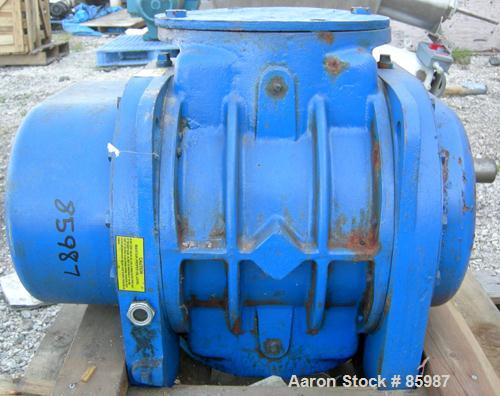 Used Sutorbilt Rotary Positive Displacement Blower, Model 711-4500-RHBD. Pressure rated to 15 PSI. Vacuum rated to 16" HG or greater. 10" inlet/outlet. No motor.