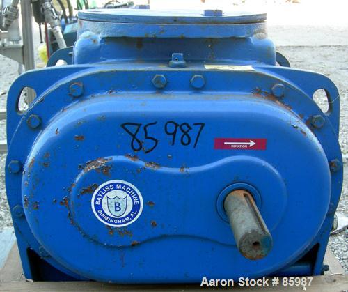 Used Sutorbilt Rotary Positive Displacement Blower, Model 711-4500-RHBD. Pressure rated to 15 PSI. Vacuum rated to 16" HG or greater. 10" inlet/outlet. No motor.