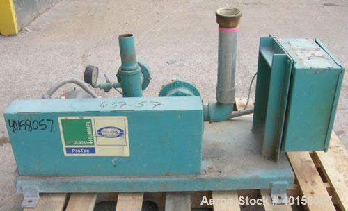 Used UnaDyn Vacuum Loader, Model VTP5. (1) Vertical Roots blower, model 24-U-RAI,  approximately 12 cfm at 1160 rpm. 2" NPT inlet/outlet. Driven by a 5 hp, 3/60/208-230/460 volt, 1750 rpm motor. Incl...