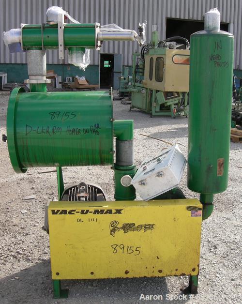 USED: Vac-U-Max vacuum conveying system consisting of: (1) Sutorbilt low pressure vertical rotary positive displacement blower model 5MVL-8HC. Approximate capacity 882 cfm at 33.1 bhp at 7 psi.  .350...