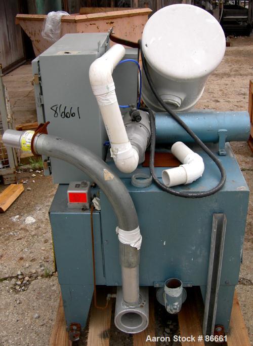 Used Whitlock Vacuum Conveying System Consisting Of (1) Whitlock horizontal blower, model 52043, driven by a 5 HP, 3/60/208-230/460 Volt, 1725 RPM motor. Unit includes a filter, silencer and control ...