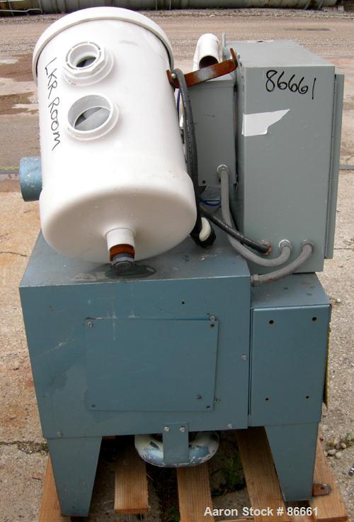 Used Whitlock Vacuum Conveying System Consisting Of (1) Whitlock horizontal blower, model 52043, driven by a 5 HP, 3/60/208-230/460 Volt, 1725 RPM motor. Unit includes a filter, silencer and control ...