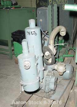 Used Whitlock Vacuum Conveying System Consisting Of: (1) Whitlock vertical blower, model 52043. Driven by a 5 hp, 3/60/230/460 volt, 1745 rpm motor. Unit includes a filter, silencer and control panel.