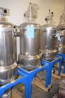 Used Grace-M Plastic Solution Stainless Steel Vacuum Loading Hopper. With mounting frame. Series# 1501001, built 2015.