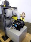 Used Conair Central Vacuum Pump, Model PD. 201.1 CFM. (1) Roots rotary lobe blower, model 56 J RB CONAIR BLK, serial# 0902984720. Driven by a 15hp, 3/60/230/460 volt, 1750 rpm motor. Includes sound e...