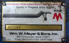 Used Wm. W. Meyer & Sons Vacuum Conveying System, Model 4509 VT