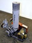 Used ITO Engineering Rotary Positive Displacement Blower, Model IRS-65L, Carbon Steel. Approximate capacity 2 cubic meters per minute (70 CFM) at 1300 rpm. 2” Inlet/outlet. Driven by a 3hp, 3/60/230/...
