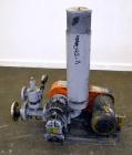 Used ITO Engineering Rotary Positive Displacement Blower, Model IRS-65L, Carbon Steel. Approximate capacity 2 cubic meters per minute (70 CFM) at 1300 rpm. 2” Inlet/outlet. Driven by a 3hp, 3/60/230/...
