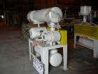 Used Mould Tek Vacuum Conveying System model VP3000, carbon steel, consisting of (1) Sutorbilt rotary positive displacement blower model 6MP. Approximate capacity 558 cfm at 22.4 bhp at 7 psi. .383 d...