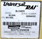 Used Novatec Vacuum Loading System Consisting Of: (1) Roots Universal RAI Blower, model 56 URAI, serial# 0205945332. Approximate 276 CFM, 14