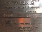 Used Sutorbilt High Pressure Vertical Rotary Positive Displacement Blower, Model 5HVF, carbon steel. Approximate capacity 191 cfm at 8.2 bhp at 7 psi.  .140 displacement cubic feet revolution, 2-1/2