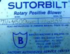 Used Sutorbilt Rotary Positive Displacement Blower, Model 711-4500-RHBD. Pressure rated to 15 PSI. Vacuum rated to 16