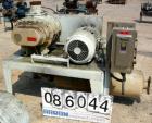 USED: Sutorbilt medium pressure horizontal rotary positive displacement blower, model 7MP. Approx capacity 1125 cfm at 42.8 bhp at 7 psi. .733 displacement cubic feet revolution, 6