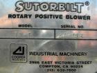 USED: Sutorbilt medium pressure horizontal rotary positive displacement blower, model 7MP. Approx capacity 1125 cfm at 42.8 bhp at 7 psi. .733 displacement cubic feet revolution, 6