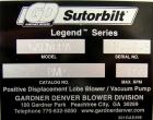 Used Carbon Steel Sutorbilt Legend Series Medium Pressure Horizontal Rotary Positive Displacement Blower, Model 8MP