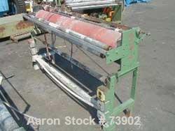 USED:AMI 64" hot air band sealer with split silicone roller,rated for 15 psi, missing V-board and sealer head.
