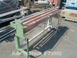 USED:AMI 64" hot air band sealer with split silicone roller,rated for 15 psi, missing V-board and sealer head.