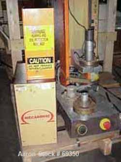Used KLN Omega 1 Mecasonic Plastic Welder, Model BP218. 110 Volt, designed for welding molded plastics parts. Includes delay, weld and hold timers.