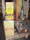 Used KLN Omega 1 Mecasonic Plastic Welder, Model BP218. 110 Volt, designed for welding molded plastics parts. Includes delay, weld and hold timers.