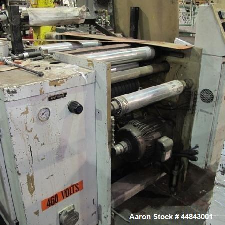 Used J&C 20" Wide Bottom Seal Bag Machine.  Includes high speed kit, 460 volt AC input.  Built approximately 1990.
